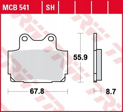 Klocki Hamulcowe TRW MCB541SH