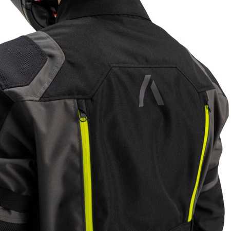 Kurtka Męska Tekstylna ADRENALINE BERGEN GREY FLUO