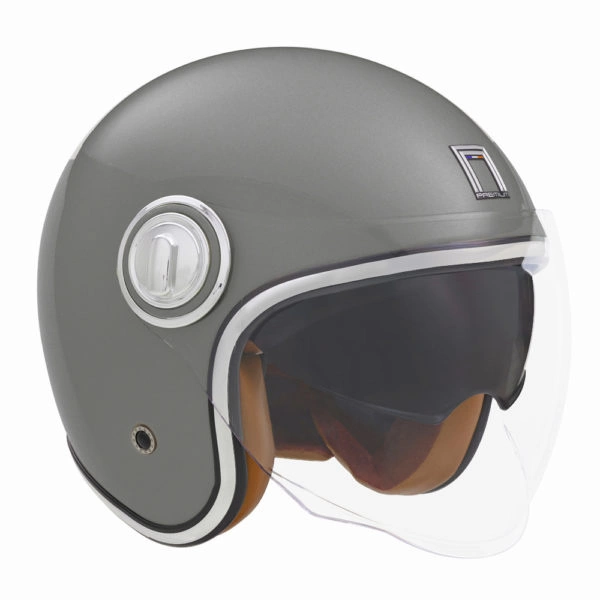 Kask otwarty motocyklowy NOX NP106 HERITAGE Tytanowy mat
