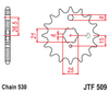 Zębatka Przednia JT JTF509.15