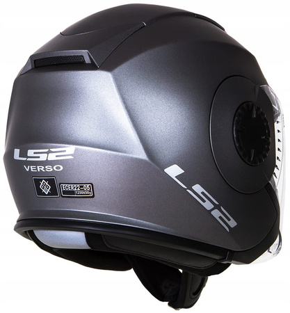 Kask Otwarty LS2 OF570 Verso Solid Titanium Mat