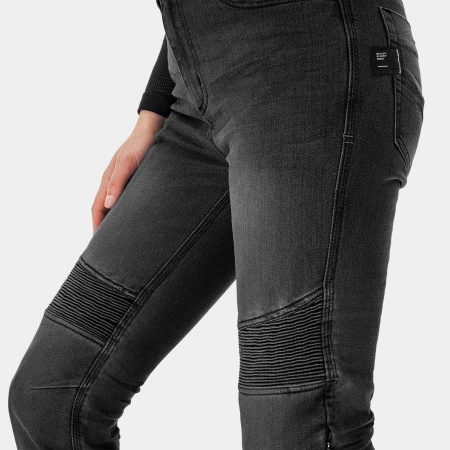 Damskie Jeansy Motocyklowe SHIMA ZENITH LADY czarny dżins