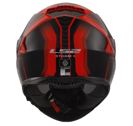 Kask integralny LS2 FF800 STORM II TRACKER BLACK RED