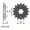 Zębatka Przednia Sunstar SUNF349-13