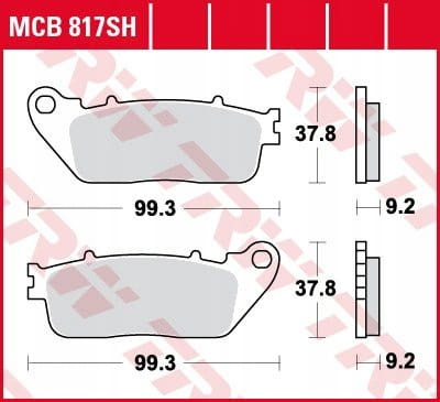 Klocki Hamulcowe TRW MCB817SH