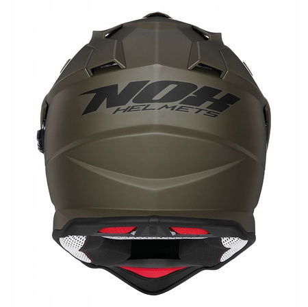 Kask Off-roadowy Motocyklowy NOX DUOSPORT N312 GREEN MATT
