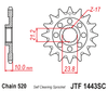 Zębatka Przednia JT JTF1443.14SC