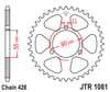 Zębatka Tylna JT JTR1081.46