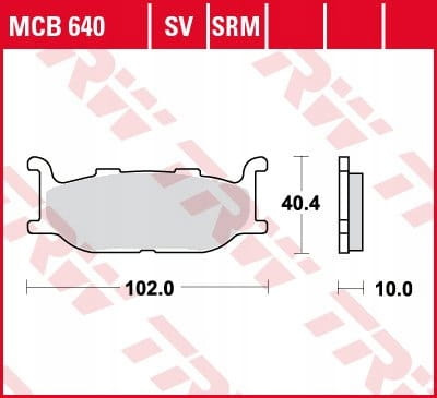 Klocki Hamulcowe TRW MCB640SV
