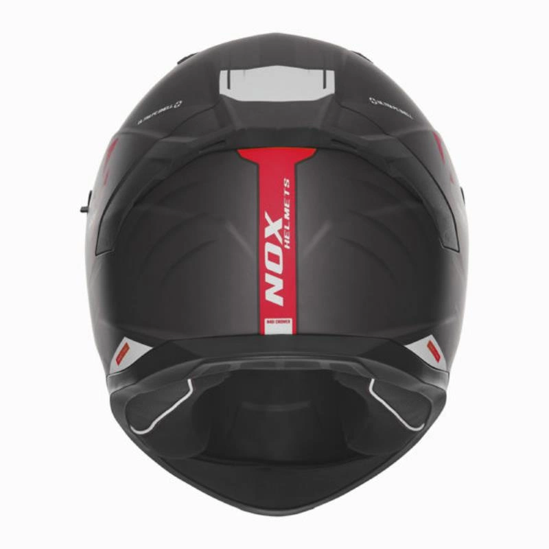 Kask intregralny motocyklowy NOX N401 CROWER Czarno-czerwony mat