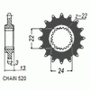 Zębatka Przednia Sunstar SUNF377-17