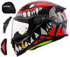 Kask Motocyklowy Dziecięcy LS2 FF812 KID PUNK GREY RED