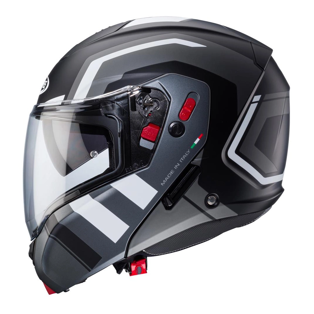 Kask szczękowy motocyklowy CABERG HORUS X ROAD Czarno-szaro-biały