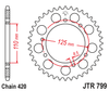 Zębatka Tylna JT JTR799.50