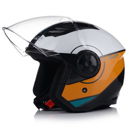 Kask Motocyklowy Otwarty LS2 OF616 AIRFLOW II COVER WHITE BROWN
