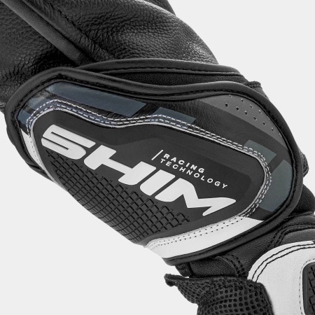 Rękawice Motocyklowe SHIMA RS-3 BLACK WHITE czarny biały
