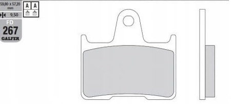 Klocki Hamulcowe Galfer FD267G1371