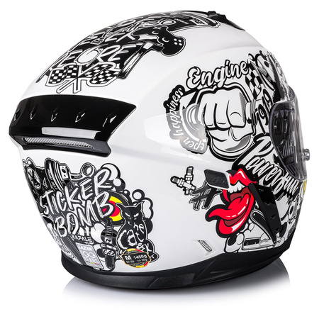 Kask Integralny Lazer Rafale Evo Stickerbomb