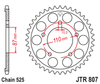Zębatka Tylna JT JTR807.42