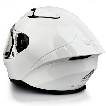 Kask Integralny Apex FI100 Solid White biały
