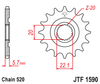 Zębatka Przednia JT JTF1590.13