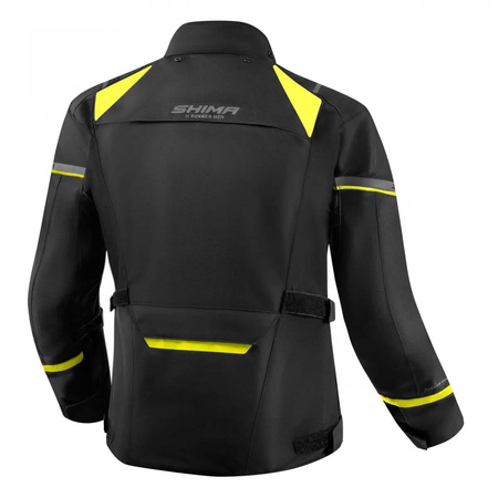Kurtka Motocyklowa Męska SHIMA RUNNER BLACK FLUO