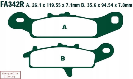 Klocki Hamulcowe EBC FA342R