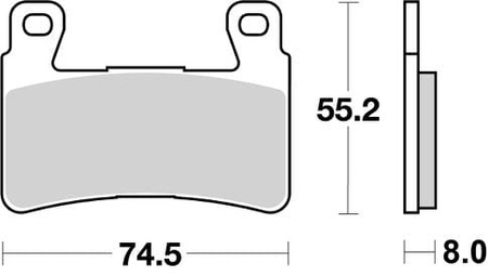 Klocki Hamulcowe SBS 734DC