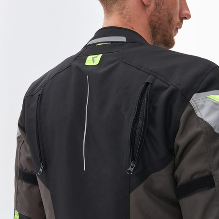 Kurtka Tekstylna Motocyklowa REBELHORN SPARK czarny szary fluo