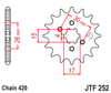 Zębatka Przednia JT JTF252.14