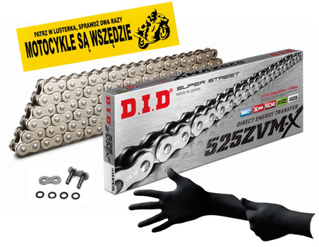 Łańcuch Napędowy DID 525 ZVMX SS 122