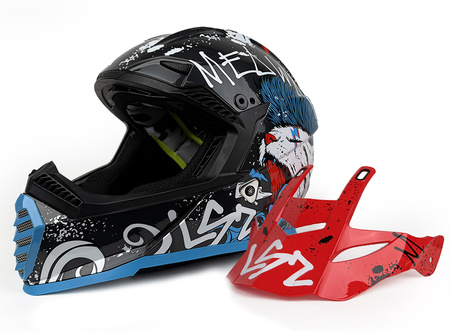 Kask Enduro Dziecięcy LS2 MX437 FAST EVO II MINI STARMAW