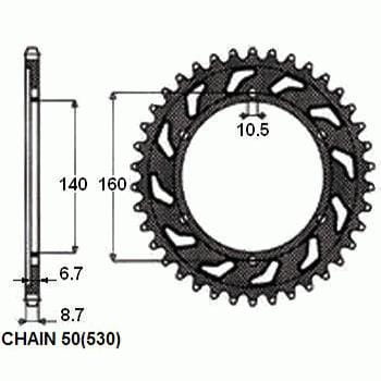 Zębatka Tylna Sunstar SUNR1-5652-49