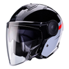 Kask Otwarty Motocyklowy CABERG JET SOHO ZEPHYR BLACK GREY RED