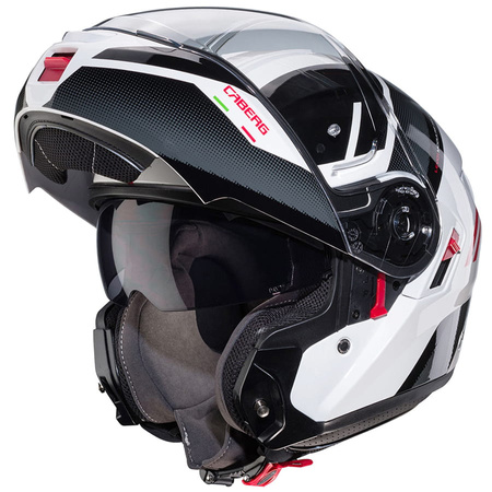 Kask Szczękowy Caberg Levo X Manta White Grey Red