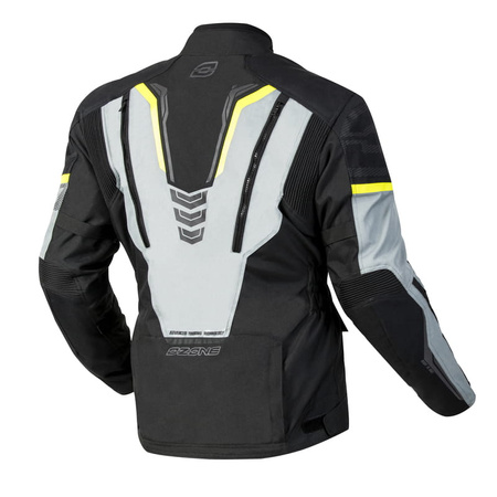 Męska Kurtka Motocyklowa Ozone Tour III Black Grey Fluo