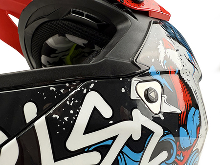 Kask Enduro Dziecięcy LS2 MX437 FAST EVO II MINI STARMAW