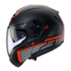 Kask Szczękowy Motocyklowy CABERG FLIP-UP LEVO X ELITE BLACK GREY RED
