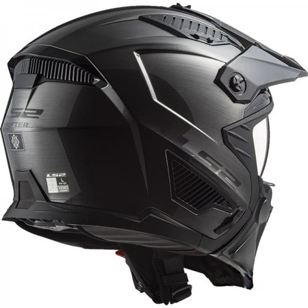 Kask Modułowy LS2 OF606 Drifter Jeans Titanium (z Odpinaną szczęką)