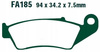 Klocki Hamulcowe EBC FA185TT