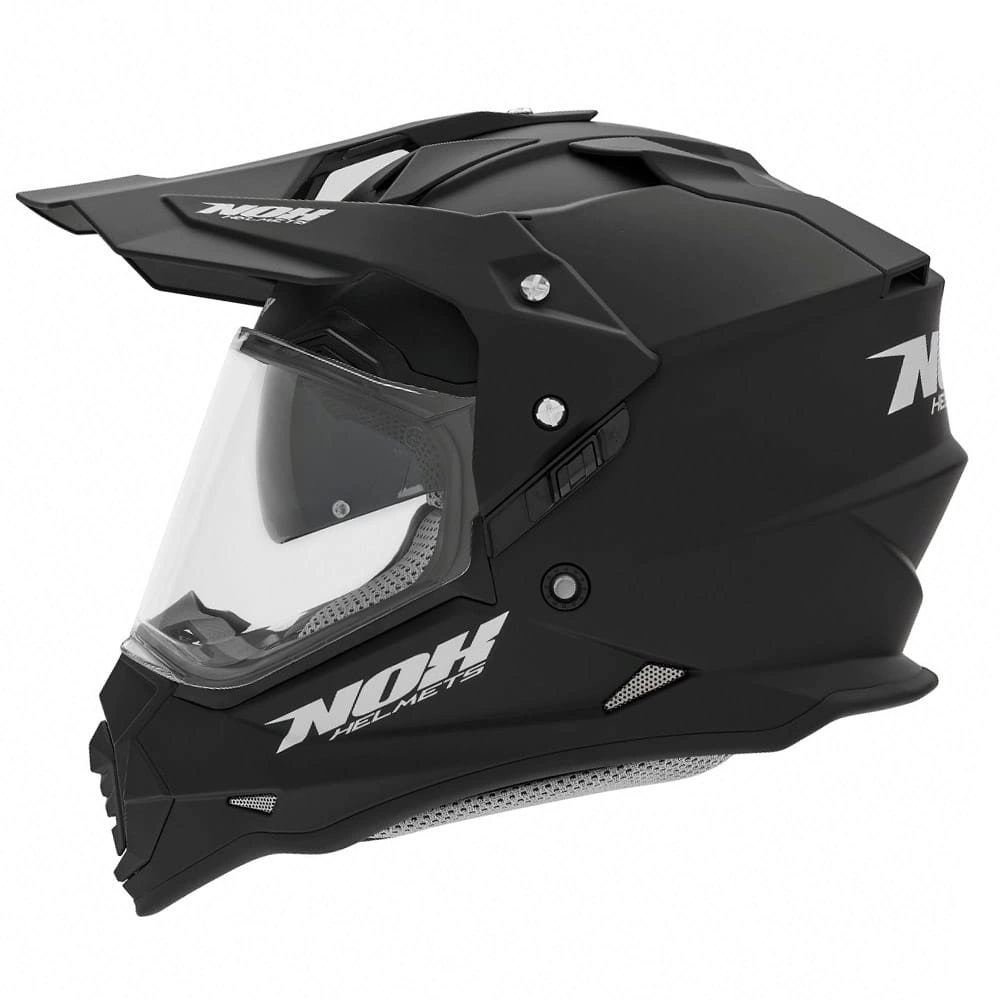 Kask off-roadowy motocyklowy NOX N312 Czarny mat