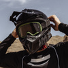 GOGLE IMX ENDURANCE FLIP GOG GREEN/BLACK (SZYBA DARK SMOKE + CLEAR)