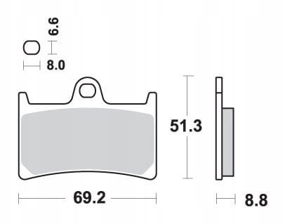 Klocki Hamulcowe SBS 198MS