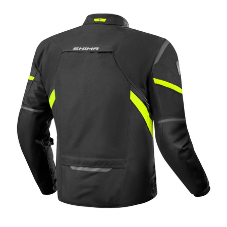 Kurtka Motocyklowa Męska SHIMA RUSH 2.0 BLK/FLUO