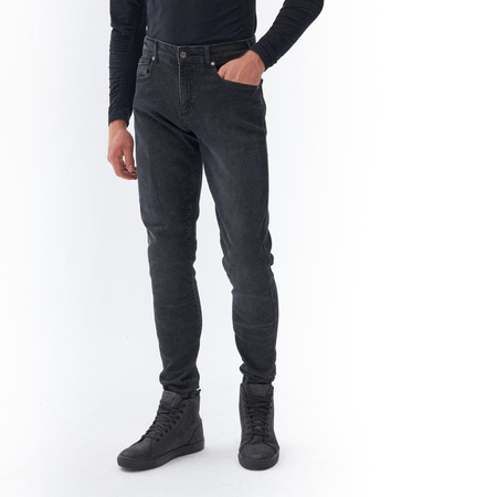 Spodnie motocyklowe jeansowe REBELHORN NOMAD TAPERED FIT Washed Black