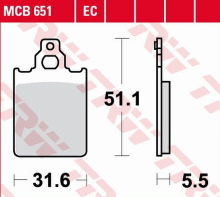 Klocki Hamulcowe TRW MCB651EC