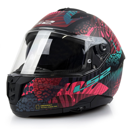 Kask Integralny LS2 FF808 Stream II Jungle Matt Black Pink