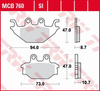 Klocki Hamulcowe TRW MCB760
