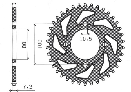 Zębatka Tylna Sunstar SUNR1-2314-45