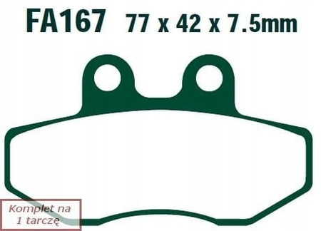 Klocki Hamulcowe EBC FA167